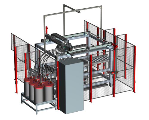 Gearbox Filling Line with Oil